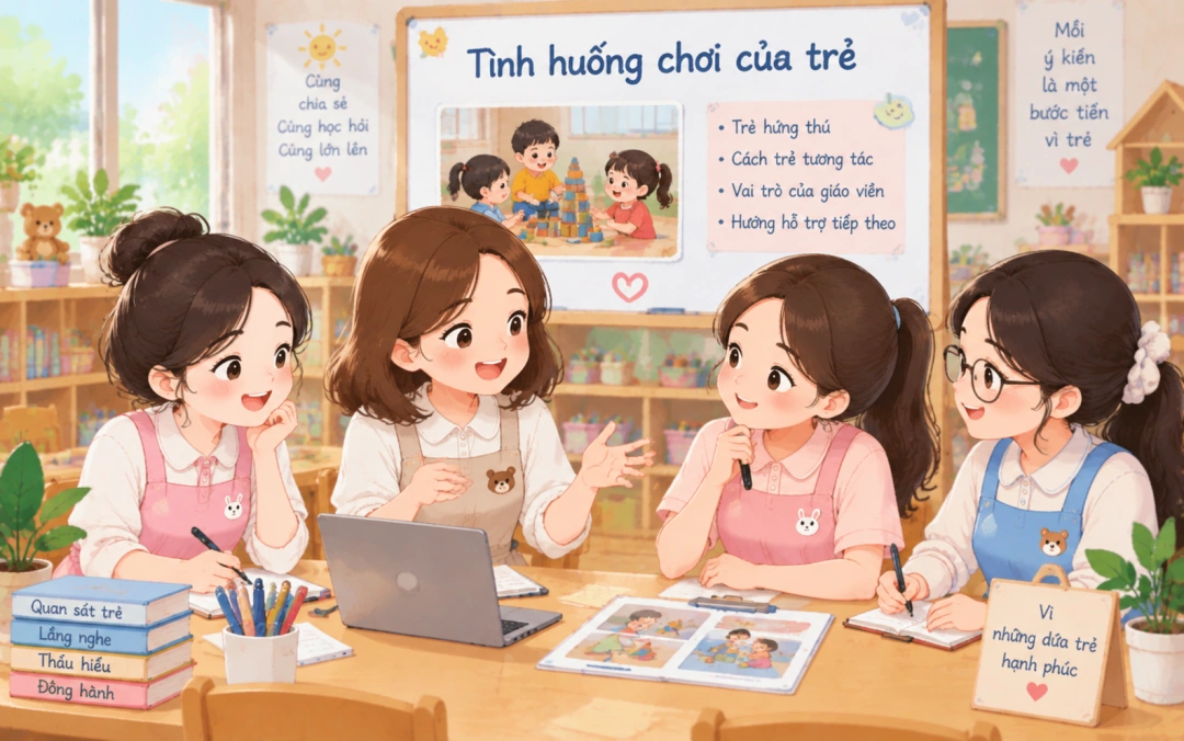 Giáo viên cùng nhau thấu hiểu trẻ em